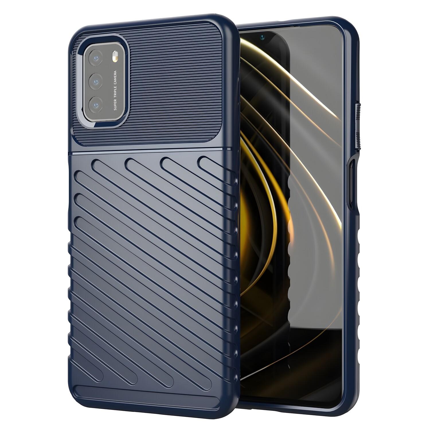 Odolné puzdro TPU pre Xiaomi Poco M3/Redmi 9T - Modrá