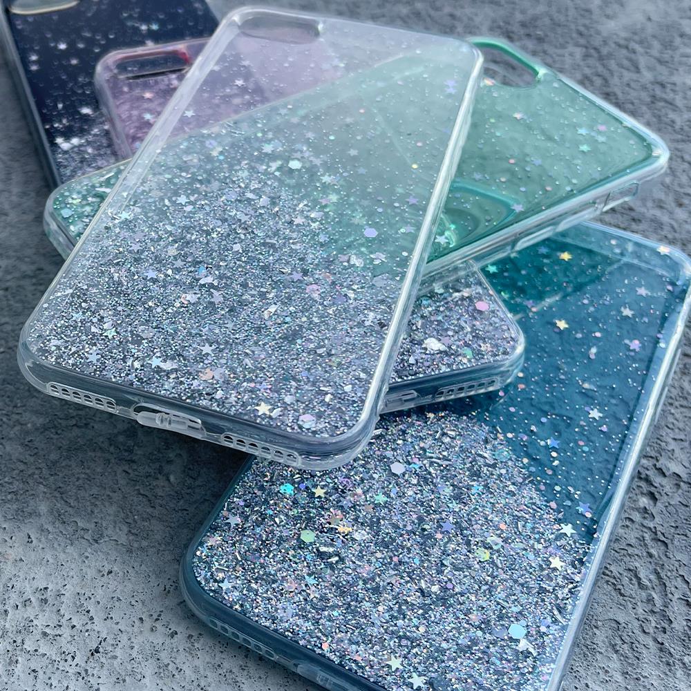 Wozinsky Star Glitter silikónové puzdro pre Samsung Galaxy S21 5G - Ružová