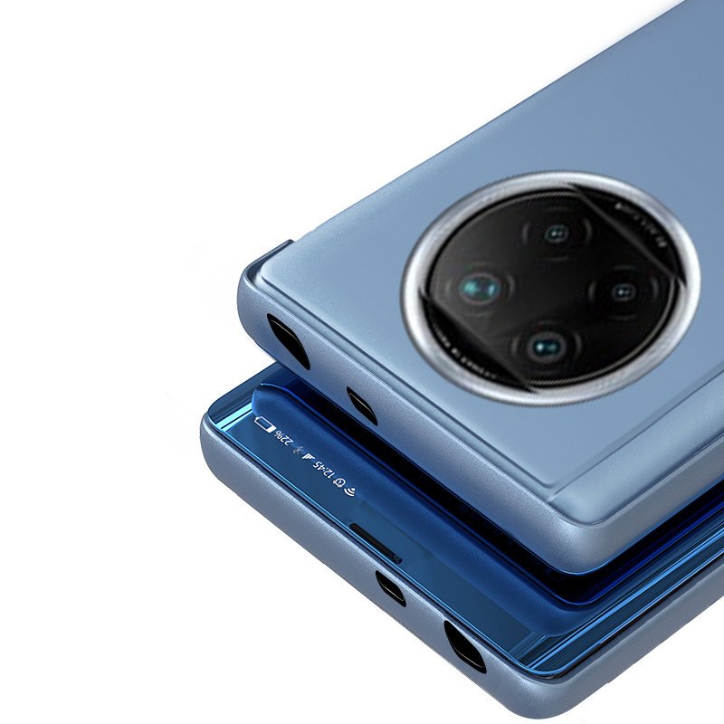 Puzdro Clear View pre Xiaomi Redmi Note 9T 5G - Modrá