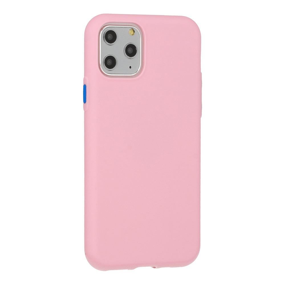 Silikónové puzdro Solid pre Xiaomi Redmi 9 - Modrá