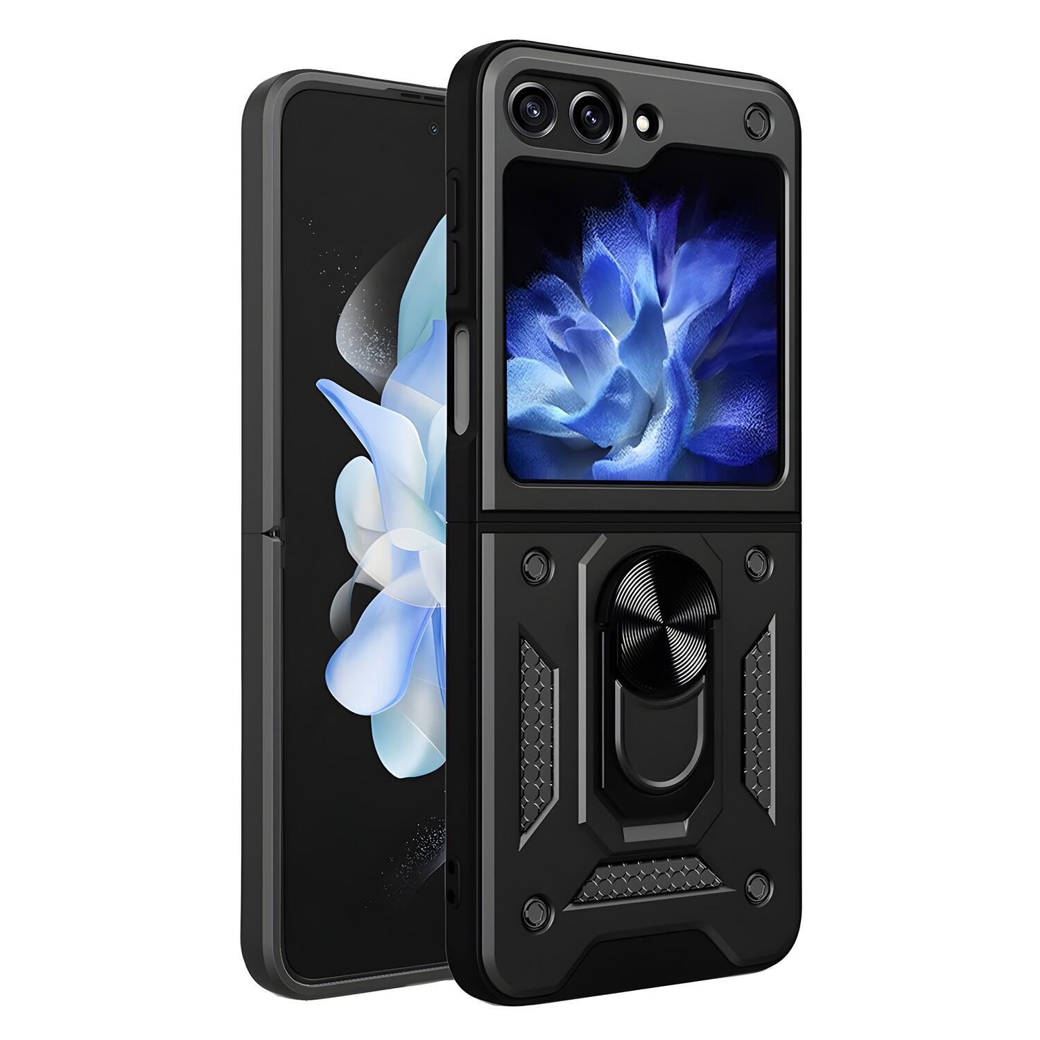 Hybrid Armor puzdro pre Samsung Galaxy Z Flip5 - Čierna