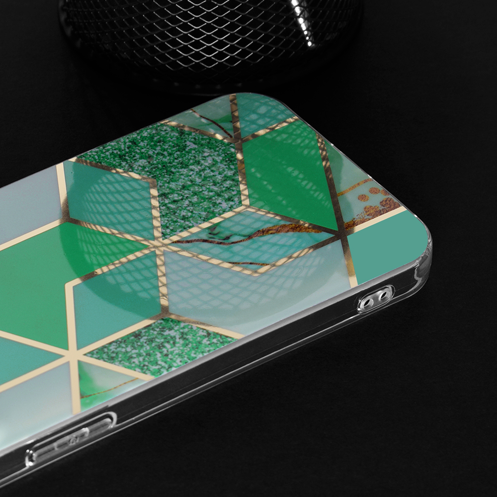 Techsuit Marble pudro pre Oppo A17 - Zelená