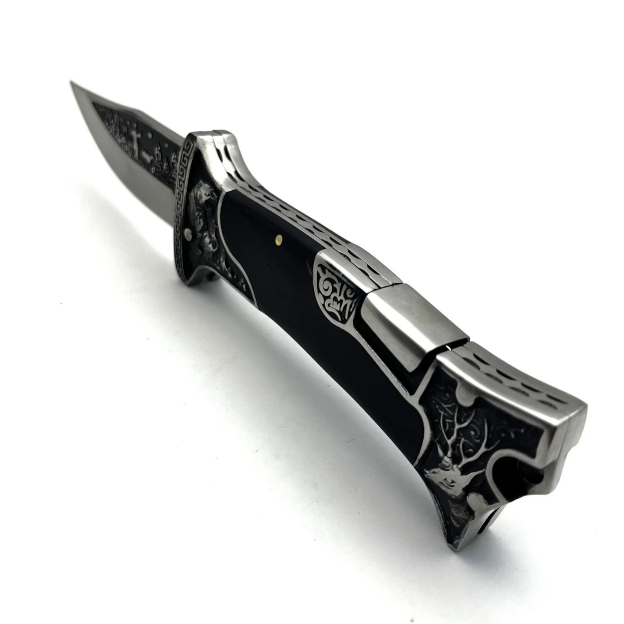 Outdoorový Skladací Nôž KB3188 - Čierna/2.Akosť