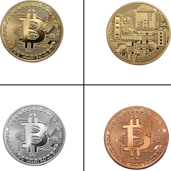 Minca Bitcoin - Zlatá/Modrá