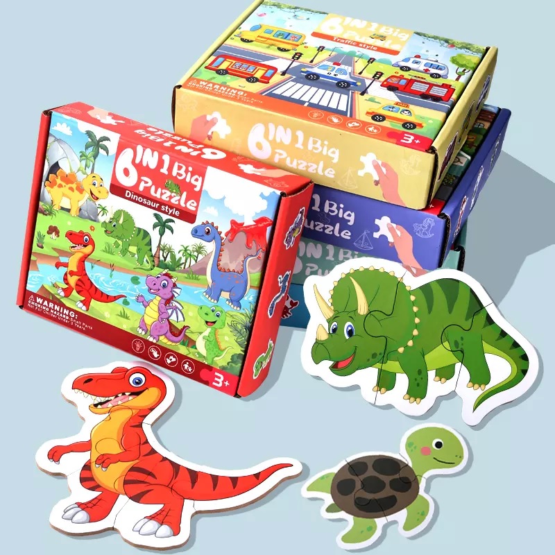 Detské drevené puzzle - Charakter