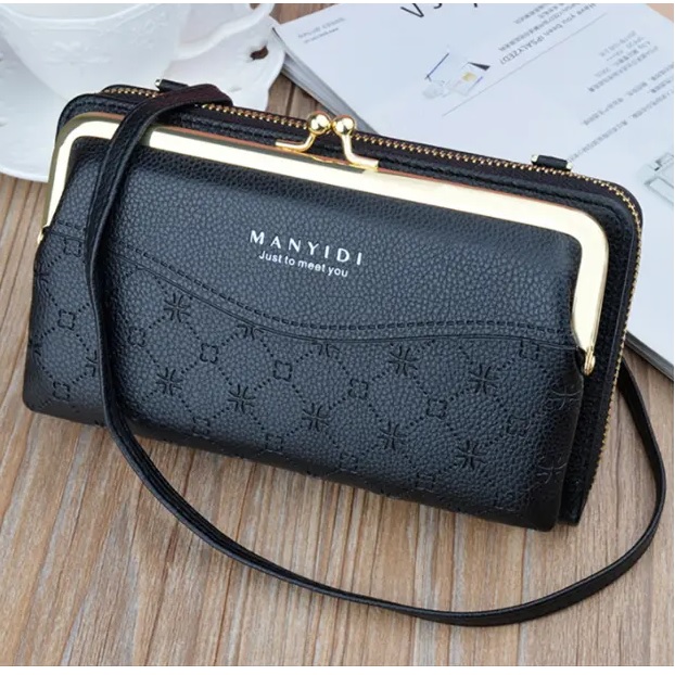 Crossbody Peňaženka LE-25219 - Sivá