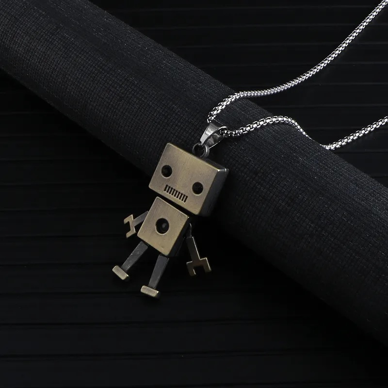 Náhrdelník Robot - Zlatá