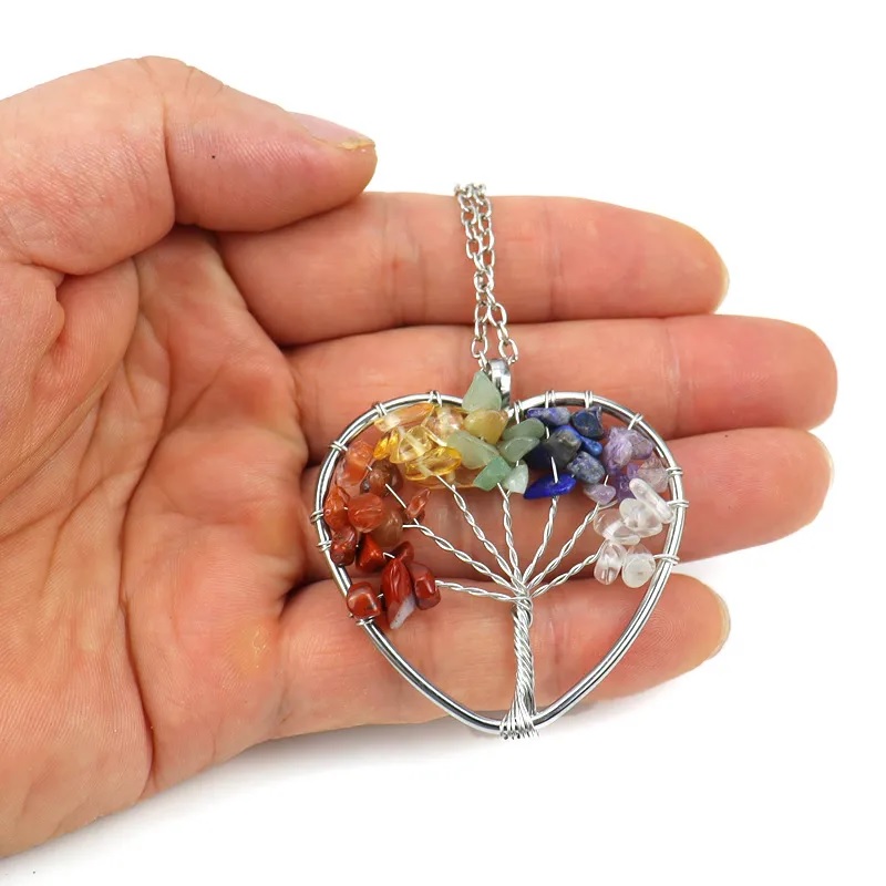 Náhrdelník Tree Heart - Modrá