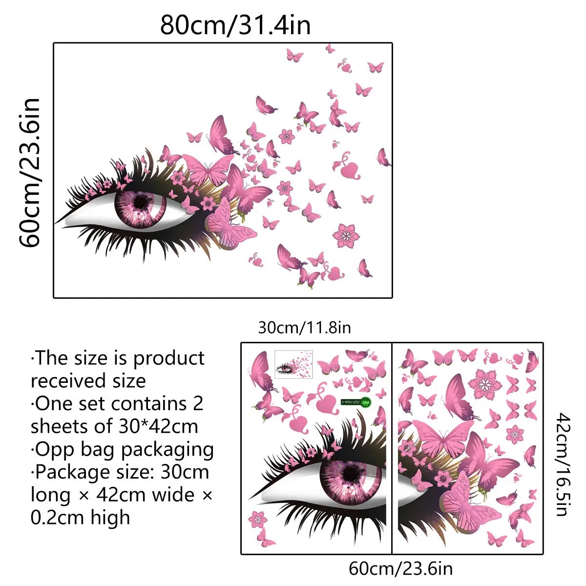 Samolepka na stenu/Tapeta Woman Eye