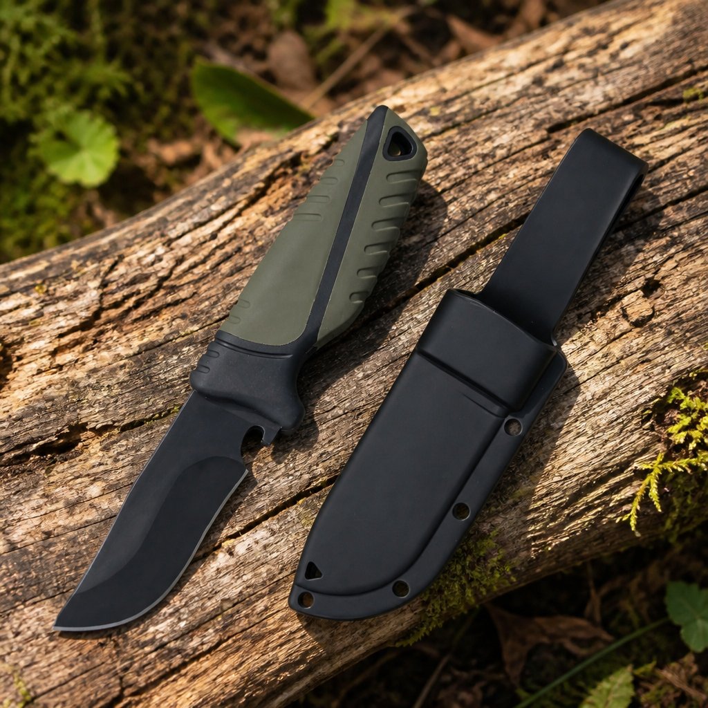 Outdoorový Nôž CHB-41021 - Čierna/Zelená/Typ3