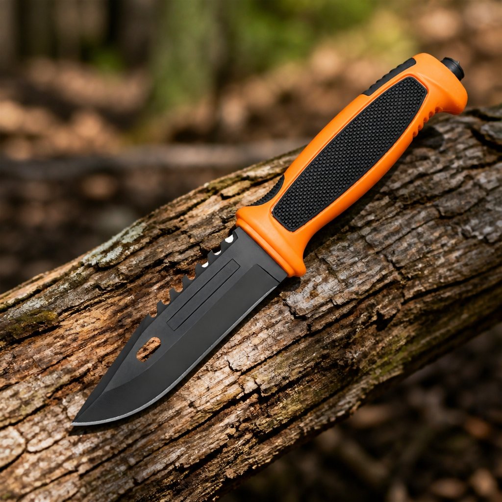 Outdoorový nôž ZR-41054 - Čierna/Oranžová/Typ3